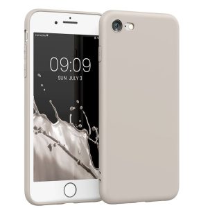 Silikonový kryt pro iPhone SE 2022, SE 2020, 7 a 8 – Béžový
