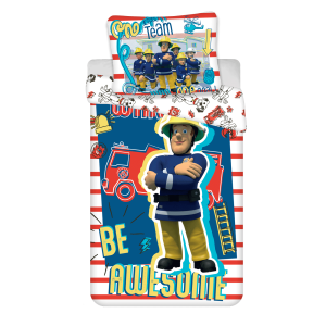 Jerry Fabrics s. r. o. Bavlněné povlečení 140×200 + 70×90 cm – Hasič Sam Probuď se