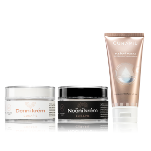 Denní a noční krém Curapil + Pleťová maska ZDARMA