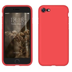Silikonový kryt pro iPhone SE 2022, SE 2020, 7 a 8 – Červený