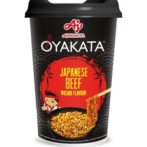 AJINOMOTO OYAKATA Instantní japonské nudle s příchutí hovězí Wasabi 93 g