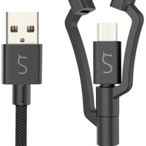 SMARTY pletený nabíjecí a datový MFi kabel 3v1