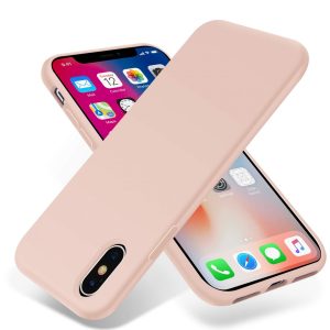 Silikonový kryt pro iPhone X a XS – Růžový