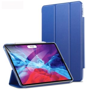 Pouzdro z PU kůže pro Apple iPad Pro 12.9 (2020) + slot pro Apple Pencil – Navy Blue