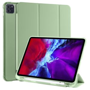 Pouzdro z PU kůže pro Apple iPad Pro 11 (2020) + slot pro Apple Pencil – Matcha Green