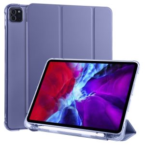 Pouzdro z PU kůže pro Apple iPad Pro 11 (2020) + slot pro Apple Pencil – Purple
