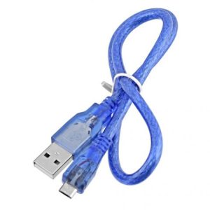 Micro USB kabel 2.0A, 50 cm – Modrý