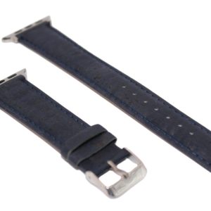 eses Korkový řemínek 38mm/40mm/41mm pro Apple Watch, tmavě modrý