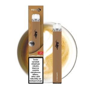 VENIX-X jednorázová elektronická cigareta s nikotinem Příchuť: Cappuccino