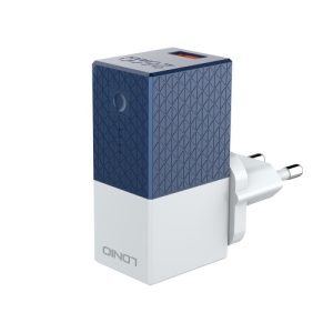LDNIO PA307 cestovní nabíječka s funkcí powerbanky, 2600 mAh, bílá/modrá