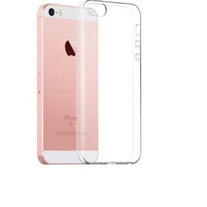 Silikonový kryt pro iPhone SE 2016, 5, 5S, 5C – Průhledný