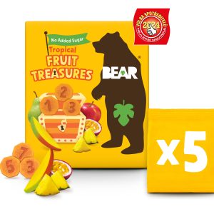 BEAR Fruit Treasures Tropical mango a marakuja 5x 20g