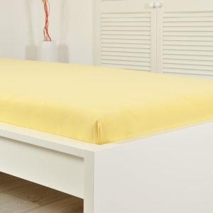 B.E.S. – Petrovice, s.r.o. Prostěradlo Froté IDEAL – Žlutá Rozměr: 160 x 200