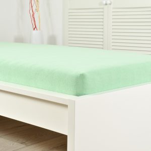 B.E.S. – Petrovice, s.r.o. Prostěradlo Froté IDEAL – Světle zelená Rozměr: 90 x 200