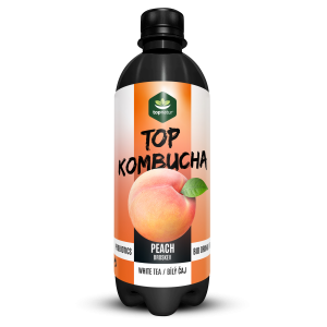 TOPNATUR TOP Kombucha Broskev čaj 500 ml