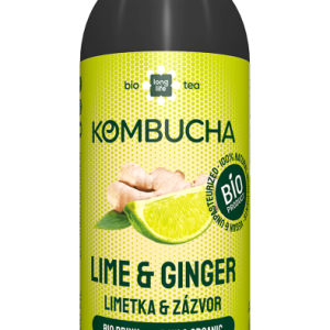 Long Lige Biotea LONG LIFE BIOTEA Kombucha Zelený čaj limetka a zázvor 500 ml