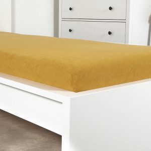 B.E.S. – Petrovice, s.r.o. Prostěradlo Froté IDEAL – Hořčicová Rozměr: 160 x 200