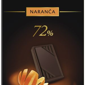 MIKADO hořká čokoláda 72% s pomerančovou kůrou 100 g