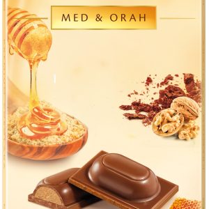 MIKADO mléčná čokoláda s náplní z vlašských ořechů a medu 100 g