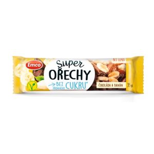 EMCO Super ořechy tyčinka bez lepku banán 35 g