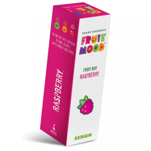 Sergio Ovocná tyčinka Fruit Mood malina 4 ks