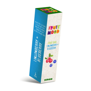 Sergio Ovocná tyčinka Fruit Mood brusinka a borůvka 4 ks