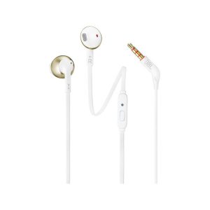 Sluchátka JBL T205 s kabelem, černá Barva: Champagne/zlato