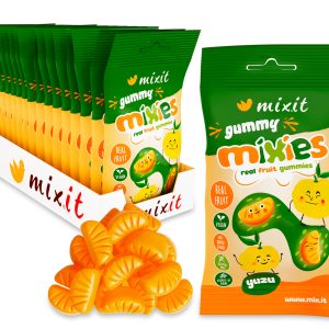 MIXIT Gummy Mixies – Yuzu – přírodní želé bonbóny 35 g