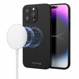 SWISSTEN Soft Joy MagStick silikonové pouzdro na iPhone, černé Model: iPhone 13 Pro
