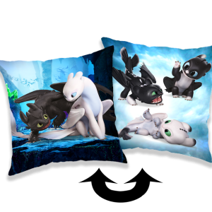 Jerry Fabrics s. r. o. Polštářek licenční 40×40 – Jak vycvičit draka