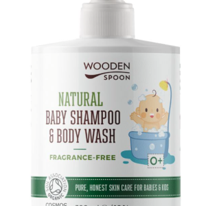 Wooden Spoon Dětský sprchový gel a šampon 2v1 bez parfemace (300 ml)