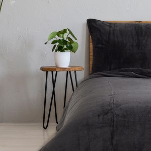 B.E.S. – Petrovice, s.r.o. Povlečení MIKROFLANEL UNI – Antracit Rozměr: 140 x 200 + 70 x 90