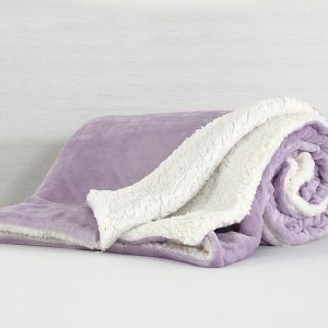 B.E.S. – Petrovice, s.r.o. Deka mikroflanel s beránkem 150×200 – Fialová