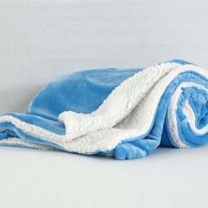 B.E.S. – Petrovice, s.r.o. Deka mikroflanel s beránkem 150×200 – Modrá