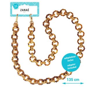 ZANAÉ řetízek přes rameno na iPhone/Android Barva: Zlatý globus, Velikost: L