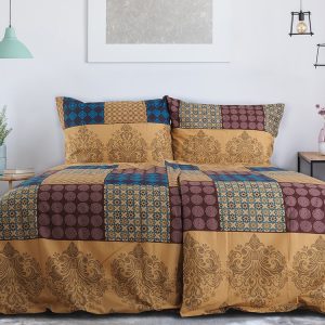 B.E.S. – Petrovice, s.r.o. Povlečení BAVLNA Exkluziv – Brown Cube Rozměr: 200 x 220 + 2x 70 x 90