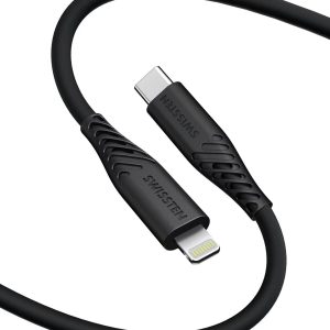 SWISSTEN datový kabel USB-C Lightning 1,2 m, 60 W, černý