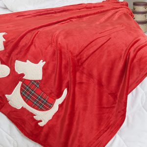 B.E.S. – Petrovice, s.r.o. Deka mikroflanel Tartan 130×160 dárkové balení  – Dogs