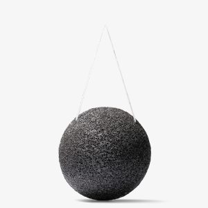 VENIRA konjaková houbička pro mastnou a aknózní pleť, černá