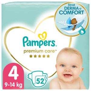 Pampers Premium Care Value Pack Dětské jednorázové pleny vel. 4 (52 ks)