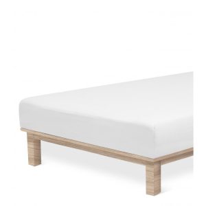 Jersey prostěradlo Andrea Simone 35 cm boxspring roh – Bílá Rozměr: 120 x 200