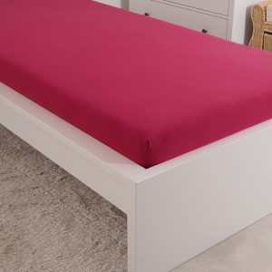 B.E.S. – Petrovice, s.r.o. Prostěradlo Jersey česaná bavlna MAKO – Vínová Rozměr: 140 – 160 x 200