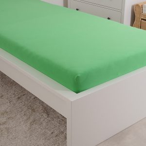 B.E.S. – Petrovice, s.r.o. Prostěradlo Jersey česaná bavlna MAKO – Jasná zelená Rozměr: 180 x 200