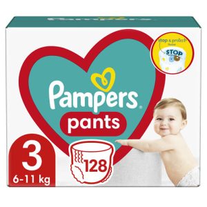 Pampers Pants Mega Box Plenkové kalhotky vel. 3 (128 ks)