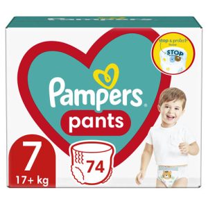 Pampers Pants Mega Box Plenkové kalhotky vel. 7 (74 ks)
