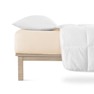 Jersey Lycra prostěradlo Andrea Simone boxspring – Kávová (Pink Tint 12-1204) Rozměr: 120 x 200