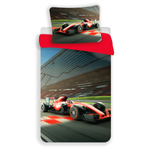 Jerry Fabrics s. r. o. Bavlněné povlečení 140×200 + 70×90 cm – Formule červená