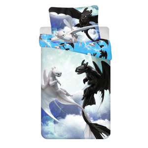 Jerry Fabrics s. r. o. Bavlněné povlečení 140×200 + 70×90 cm – Jak vycvičit draka Sky
