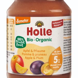 Holle BIO Jablko a švestka (190 g)