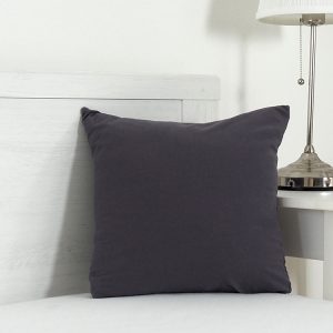 B.E.S. – Petrovice, s.r.o. Bavlněný jersey potah na polštářek 40×40 – antracit